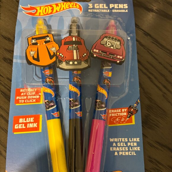 Hot Wheels Other - Hot Wheels Gel Pens 3pcs NWT